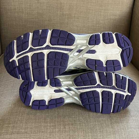 Asics Gel Kayano 21 Womens Size 11 Running Shoes Purple Green Silver T4H7N - Picture 9 of 11